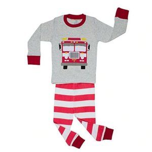 NEW Boys Pajama 2-Pack Fire Engine & Dump Truck Size 6